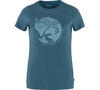 Fjall Raven - T-shirt urbana in cotone biologico a maniche corte - Arctic Fox Tee W Indigo Blue per Donne in Cotone - Taglia S
