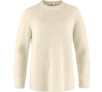 Fjällräven - Women's Övik Rib Sweater - Pullover di lana L beige/bianco