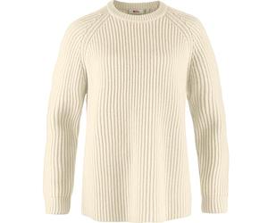 FJALLRAVEN 14600183-113 Övik Rib Sweater W Maglia Lunga Donna Chalk White Taglia M