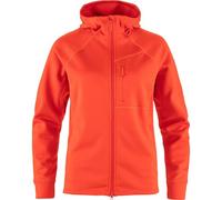 FJALLRAVEN 14600184-214 Abisko Grid Fleece Hoodie W Maglia Lunga Donna Flame Orange Taglia L