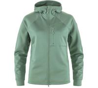 FJALLRAVEN 14600184-614 Abisko Grid Fleece Hoodie W Maglia Lunga Donna Patina Green Taglia XS