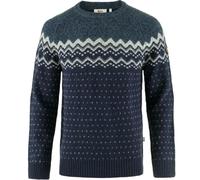 FJALLRAVEN 81829-555-570 Övik Knit Sweater M Maglia Lunga Uomo Dark Navy-Mountain Blue Taglia XL