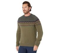 Fjallraven 81829-625-662 Övik Knit Sweater M/Övik Knit Sweater M Maglia Lunga Uomo Laurel Green-Deep Forest Taglia L