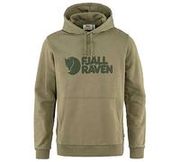 Fjallraven 84144-622 Logo Hoodie M Maglia Lunga Uomo Light Olive Taglia XXL