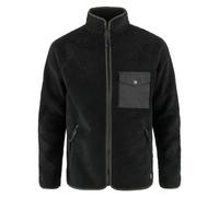 Fjallraven 84158-550-030 Vardag Pile Fleece M Maglia Lunga Uomo Black-Dark Grey Taglia S