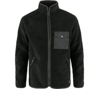 Fjallraven 84158-550-030 Vardag Pile Fleece M Maglia Lunga Uomo Black-Dark Grey Taglia XXL