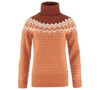Fjallraven 84792-242-215 Övik Knit Roller Neck W/Övik Knit Roller Neck W Maglia Lunga Donna Desert Brown-Autumn Leaf Taglia XS