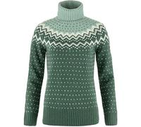 Fjallraven 84792-679-674 Övik Knit Roller Neck W Maglia Lunga Donna Deep Patina-Misty Green Taglia M