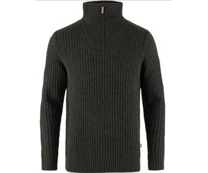 Fjallraven 86672-633 Övik Half Zip Knit M/Övik Half Zip Knit M Maglia Lunga Uomo Dark Olive Taglia XXL