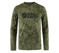 Fjallraven 86673-626 Värmland Wool LS M Maglia Lunga Uomo Green Camo Taglia XXL