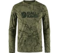 Fjallraven 86673-626 Värmland Wool LS M Maglia Lunga Uomo Green Camo Taglia XXXL