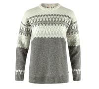 Fjallraven 86992-020-113 Övik Path Knit W Maglia Lunga Donna Grey-Chalk White Taglia L