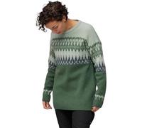 Fjallraven 86992-679-674 Övik Path Knit W/Övik Path Knit W Maglia Lunga Donna Deep Patina-Misty Green Taglia XL