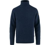 FJALLRAVEN 87072-555 Övik Roller Neck Sweater M Maglia Lunga Uomo Dark Navy Taglia XS