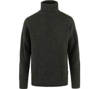 Fjallraven 87072-633 Övik Roller Neck Sweater M Maglia Lunga Uomo Dark Olive Taglia XXL