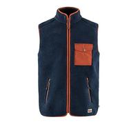Fjallraven 87073-560-215 Vardag Pile Fleece Vest M/Vardag Pile Fleece Vest M Maglia Lunga Uomo Navy-Autumn Leaf Taglia M