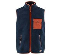 Fjallraven 87073-560-215 Vardag Pile Fleece Vest M/Vardag Pile Fleece Vest M Maglia Lunga Uomo Navy-Autumn Leaf Taglia L