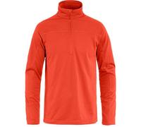 Fjallraven 87113-214 Abisko Lite Fleece Half Zip M Maglia Lunga Uomo Flame Orange Taglia M