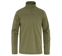 Fjallraven 87113-620 Abisko Lite Fleece Half Zip M Maglia Lunga Uomo Green Taglia S