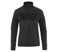 Fjallraven 87141-550 Abisko Lite Fleece Half Zip W/Abisko Lite Fleece Half Zip W Maglia Lunga Donna Black Taglia M