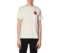 Fjallraven 87153-113 Fox Boxy Logo Tee W T-Shirt Donna Chalk White Taglia S