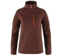 Fjallraven 87155-215 Övik Fleece Half Zip W Maglia Lunga Donna Autumn Leaf Taglia M