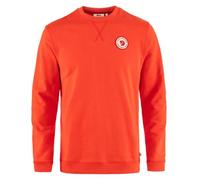 FJALLRAVEN 87163-214 1960 Logo Badge Sweater M Maglia Lunga Uomo Flame Orange Taglia XS