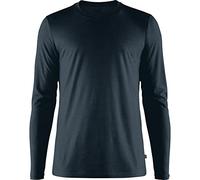 Fjallraven Abisko Wool LS M, Maglia Lunga Uomo, Dark Navy, XXL