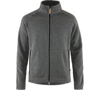 Fjallraven 87317 Övik Fleece Zip Sweater M Maglia Lunga Uomo Dark Grey XS