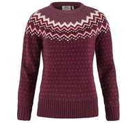 Fjallraven 89941 Övik Knit Sweater W Maglia Lunga Donna Dark Garnet XS
