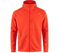 FJALLRAVEN Abisko Grid Fleece Hoodie M - Uomo - Rosso - Taglia M- modello 2025