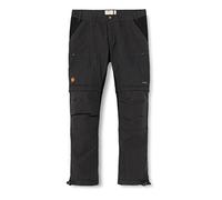 Fjallraven Abisko Lite Trekking Zip-off M Reg, Pantaloni Sportivi Unisex-Adulto, Dark Grey-Black, 48