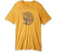 FJALLRAVEN Abisko Wool Fox Ss M, Maglietta a Maniche Corte Uomo, Marrone (Ocra), L