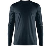 Fjallraven Abisko Wool LS M, Maglia Lunga Uomo, Dark Navy