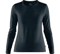 Fjallraven Abisko Wool LS W, Maglia Lunga Unisex-Adulto, Dark Navy, L