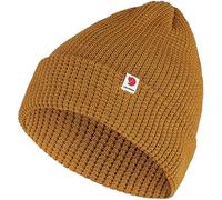 Fjällräven Tabella Berretto Invernale di Maglia Waffle Motivo Giallo Senape Neu