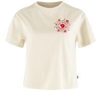 FJALLRAVEN Fjallblomster Logo Tshirt W - Donna - Bianco - Taglia M- modello 2025