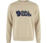 Fjall Raven - Felpa in cotone biologico - Fjällräven Logo Sweater M Fossil per Uomo in Cotone - Taglia M - Beige