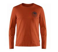 Fjallraven Forever Nature Badge LS M T-Shirt, Uomo, Autumn Leaf, XS