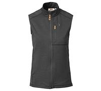 Fjallraven Keb Fleece Vest W Felpa, Donna, Dark Grey-Black, XL