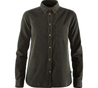 Fjallraven Övik Cord Shirt W, Camicia Donna, Deep Forest, L