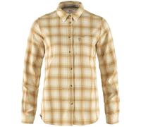 Fjällräven Övik Flannel Long Sleeve Shirt Beige S Donna