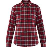 Fjall Raven - Chemise épaisse en coton biologique - Övik Flannel Shirt W Deep Red per Donne in Cotone - Taglia XS - rosso