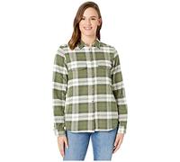 Fjallraven Övik Heavy Flanella Camicia W, Donna, Verde, XXS
