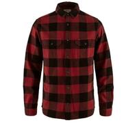 FJALLRAVEN Övik Heavy Flannel Shirt M T, Rosso-Nero, S Uomo