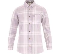 Fjällräven Övik Lite Flannel W - camicia a maniche lunghe - donna Light Violet/White XS