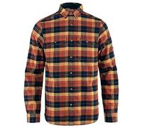 Fjallraven Singi Heavy Flannel Shirt M Camicia, Autumn Leaf-Dark Navy, M Uomo