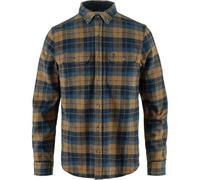 Camicia Fjällräven Singi Heavy Flannel manica lunga blu navy marrone - XL