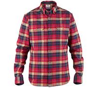 Fjallraven Singi Heavy Flannel Shirt M T-Shirt A Manica Lunga, Uomo, Deep Red, S