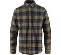 Camicia Fjällräven Singi Heavy Flannel manica lunga blu navy marrone - M